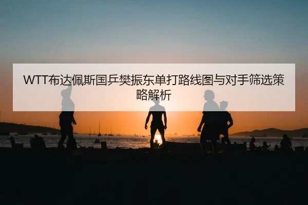 WTT布达佩斯国乒樊振东单打路线图与对手筛选策略解析